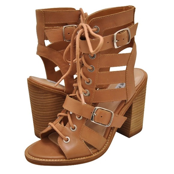 Steve Madden Shoes - STEVE MADDEN Cecilia Natural Leather Heel